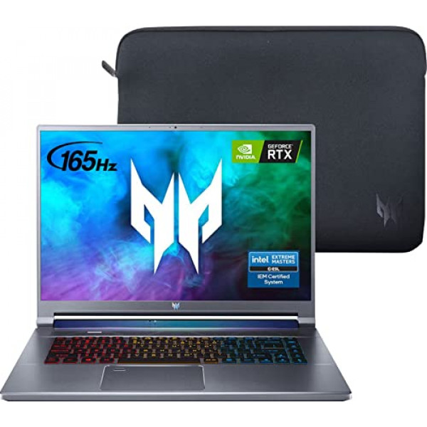 Portátil para juegos Acer Predator Triton 500 de 16 165 Hz WQXGA IPS | Intel i7-11800H de 8 núcleos | NVIDIA GeForce RTX 3060 | KB retroiluminado RGB de 3 zonas | Huella digital | Thunderbolt 4 | 32 GB DDR4 1 TB SSD | Win10 Pro