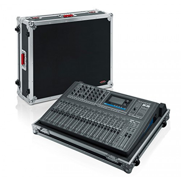 Gator Cases Estuche de carretera estilo G-TOUR ATA: ajuste personalizado para el mezclador digital Soundcraft Si Impact con hardware resistente, ruedas integradas y manija de remolque; (G-TOURSIIMPACTNDH)