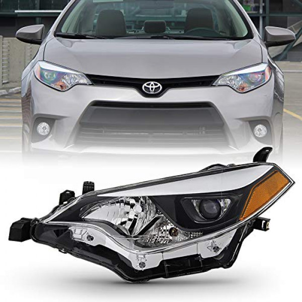 ACANII – Para Toyota Corolla 2014-2016 faro delantero LED de repuesto integrado – solo lado del conductor