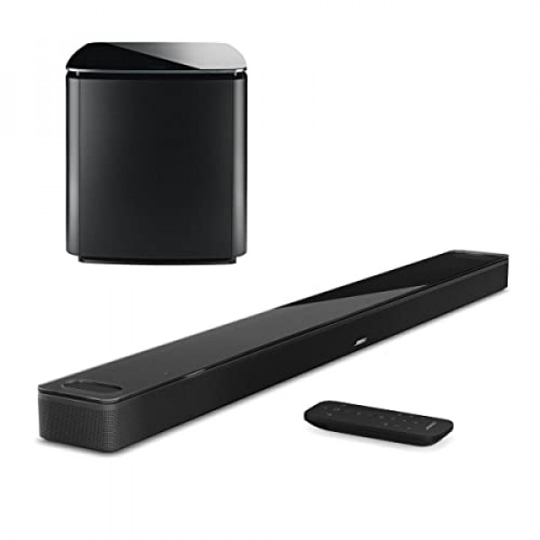 Bose Smart Soundbar 900 con módulo de graves 700 para barra de sonido, negro
