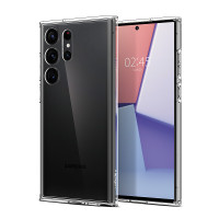Spigen - Estuche Crystal Hybrid para Samsung Galaxy S23 Ultra - Transparente