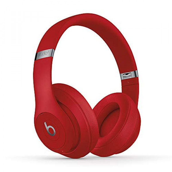 Beats Studio3 Auriculares supraaurales inalámbricos con cancelación de ruido - Chip de auriculares Apple W1, Bluetooth clase 1, 22 horas de tiempo de escucha, micrófono incorporado - Rojo