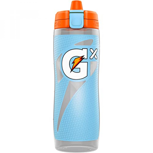 Botella exprimible de plástico Gatorade Gx, azul claro