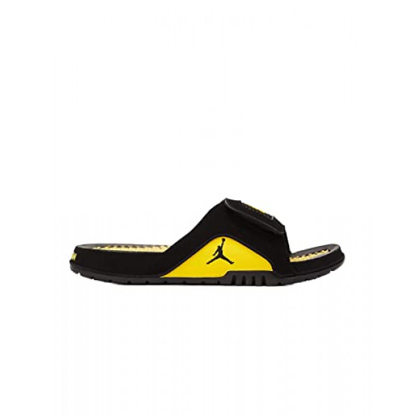 Nike Jordan Hydro IV Retro Chanclas para hombre (negro/amarillo tour, 13)