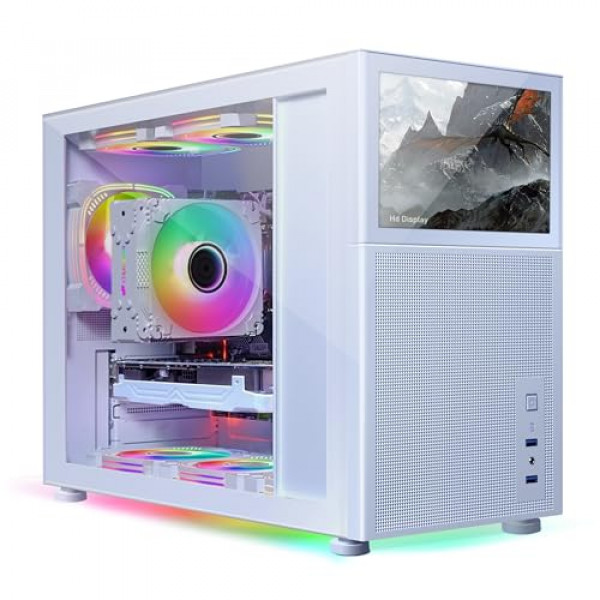 STGAubron PC de escritorio para juegos, Intel Core i7-10700KF hasta 5.1G, 16G DDR4, 1T SSD, GeForce RTX 3060 12G GDDR6,600M WiFi, BT 5.0, ventilador RGB x 6, teclado y mouse RGB, alfombrilla de mouse RGB, W11H64
