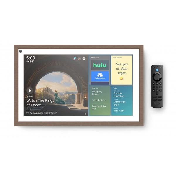 Paquete Echo Show 15 | Incluye Echo Show 15 | Pantalla inteligente Full HD de 15,6 con Alexa y Fire TV integrados, control remoto y marco incluidos