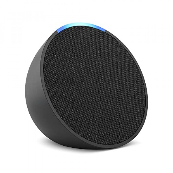 Presentamos Echo Pop | Altavoz inteligente compacto de sonido completo con Alexa | | Versión internacional con adaptador de corriente de la UE | Carbón