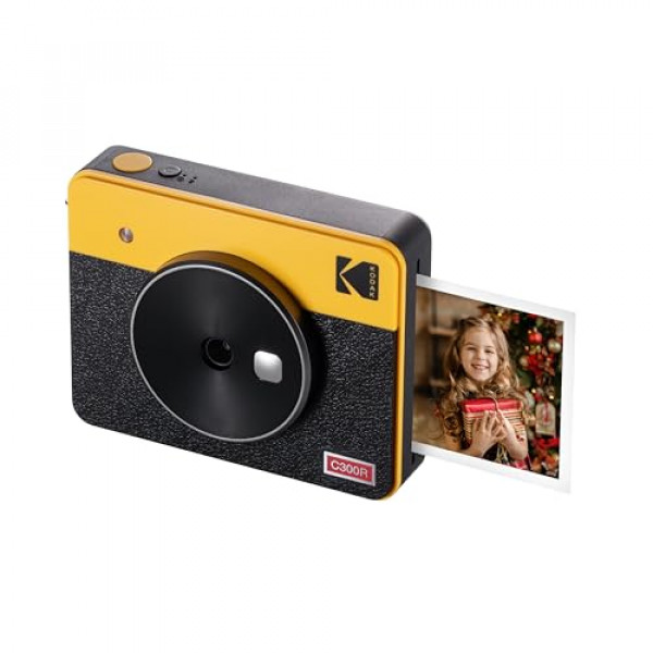 KODAK Mini Shot 3 Retro 4PASS Cámara digital instantánea e impresora fotográfica 2 en 1 (3x3 pulgadas)