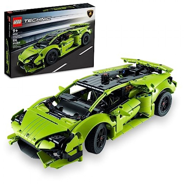 LEGO Technic Lamborghini Huracán Tecnica 42161 Kit avanzado de construcción de autos deportivos, juguete Lamborghini, regalo STEM para Navidad para niños de 9 años en adelante que aman la ingeniería y el coleccionismo de juguetes de autos deportivos