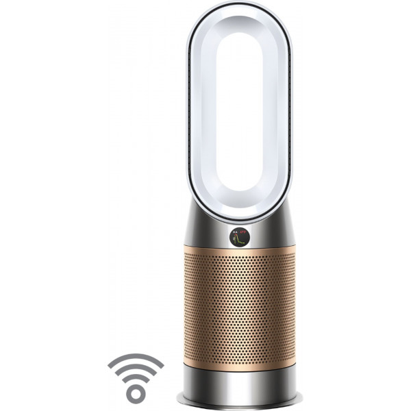 Dyson - Purificador Caliente + Frío Formaldehído - HP09 - Purificador de aire, calentador y ventilador Smart Tower - Blanco/Dorado