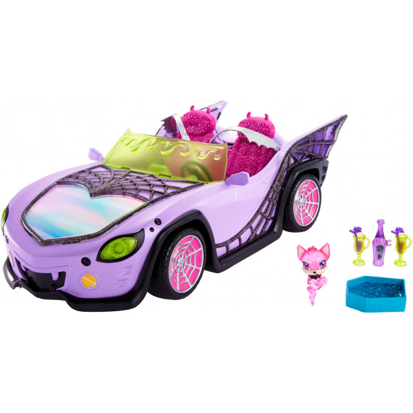 Monster High - Ghoul Mobile Convertible - Púrpura