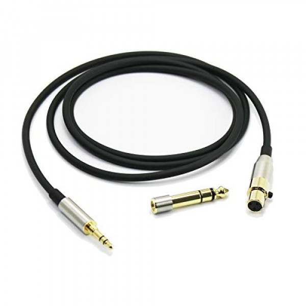NewFantasia Cable de actualización de audio de repuesto compatible con auriculares AKG K240, K240S, K240MK II, Q701, K702, K171, K141, K181, K271s, K271 MKII, M220, Pioneer HDJ-2000 de 1,2 metros