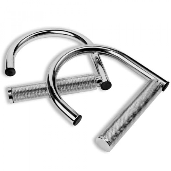 Yes4All Asas de bandas de resistencia de metal de rotación 360, mango de tracción con superficie moleteada de agarre extra, asas de fijación elásticas de acero de grado industrial resistente para entrenamientos de banda elástica, gimnasio en casa