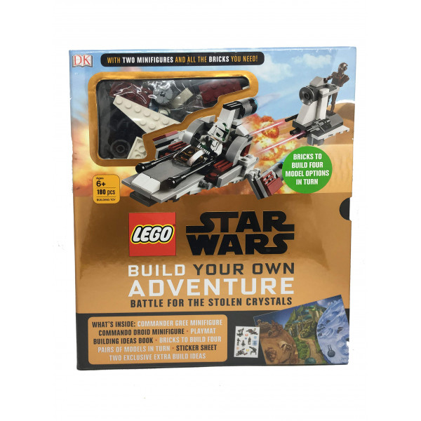 LEGO Star Wars Batalla por los cristales robados Construye tu propia aventura (2 minifiguras y juego de ladrillos) 180 piezas