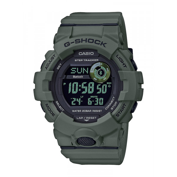Casio - Reloj G-Shock Power Trainer con Bluetooth Mobile Link de 49 mm para hombre - Verde