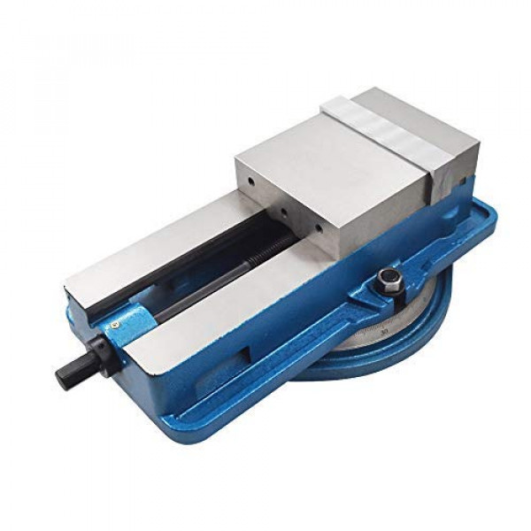 Findmall - Tornillo de banco de precisión de 6 x 7-1/2 pulgadas, alarga el levantamiento antimandíbula con base giratoria para fresadoras y perforadoras