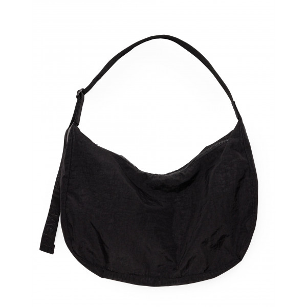 Bolso Crescent grande de nailon - Negro