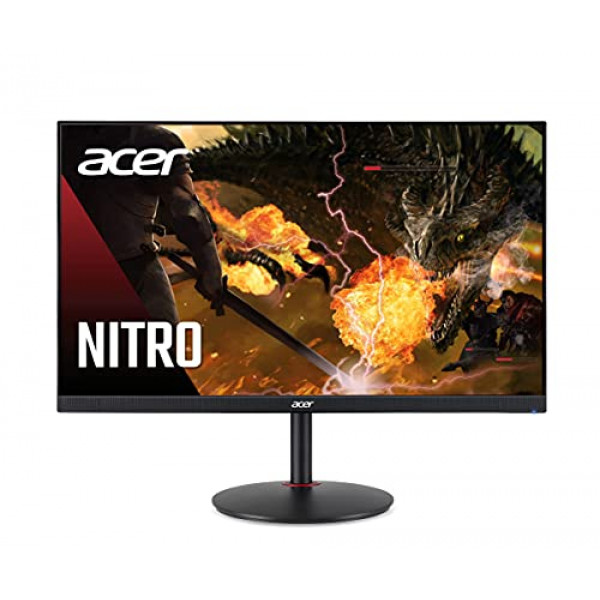 Acer Nitro XV252Q Fbmiiprx Monitor para juegos IPS Full HD (1920 x 1080) de 24,5 con tecnología AMD FreeSync Premium | Hasta 390 Hz | Hasta 0,5 ms | 99 % sRGB (2 puertos HDMI 2.0 y 1 puerto de pantalla)