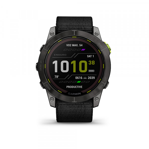 Garmin - Enduro 2 GPS Smartwatch 51mm Polímero reforzado con fibra con cubierta trasera de titanio - Gris carbón