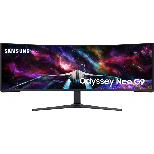 Samsung - Monitor curvo para juegos Odyssey Neo G9 Dual 4K UHD Quantum Mini-LED 240Hz 1ms HDR 1000 (HDMI 2.1, DP 2.1, USB 3.0) - Negro