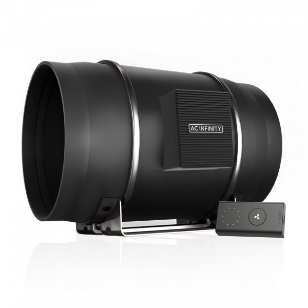 AC Infinity CLOUDLINE PRO S10, ventilador silencioso de conducto en línea de 10 con controlador de velocidad - Ventilador de escape de ventilación de motor EC para refuerzo de enfriamiento de calefacción, tiendas de cultivo, hidroponía