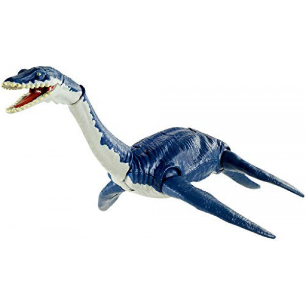 Jurassic World Toys Figura de acción de dinosaurio Plesiosaurus Savage Strike, tamaño más pequeño, movimiento de ataque icónico para especies, brazos y piernas móviles, gran regalo para edades de 4 años en adelante
