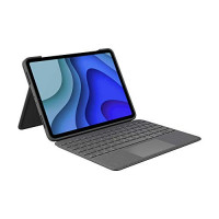 Funda con teclado Logitech Folio Touch para iPad con trackpad y conector inteligente para iPad Pro de 11 pulgadas (1.ª, 2.ª y 3.ª generación) - Gris
