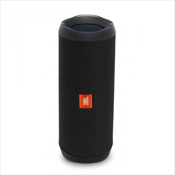 JBL Flip 4, Negro - Altavoz Bluetooth resistente al agua, portátil y duradero - Hasta 12 horas de transmisión inalámbrica - Incluye altavoz con cancelación de ruido, asistente de voz y JBL Connect+