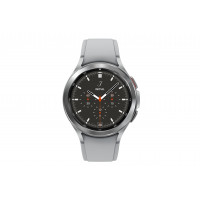 SAMSUNG Galaxy Watch 4 Classic 46 mm Smartwatch con monitor ECG Tracker para salud, fitness, correr, ciclos de sueño, detección de caídas GPS, LTE, versión EE. UU., plateado