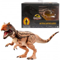 Mattel Jurassic World Mattel Jurassic Park Hammond Collection Figura de acción, juguete de dinosaurio Metriacanthosaurus con 17 articulaciones