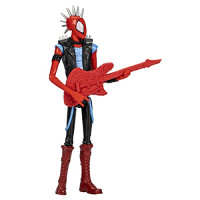 Spider-Man Marvel: Across The Spider-Verse Spider-Punk Toy, figura de acción a escala de 6 pulgadas con accesorio de guitarra, para niños de 4 años en adelante