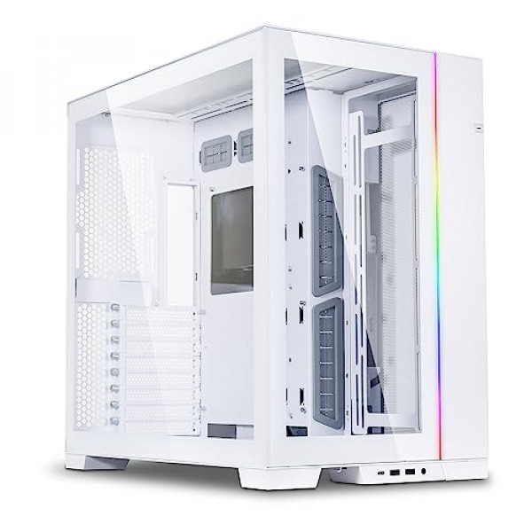 Lian Li LI PC-O11 Dynamic EVO Blancanieves ATX Caja de computadora para juegos de torre completa - O11DEW