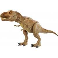 Mattel Jurassic World Epic Roarin' Tyrannosaurus T Rex Figura de acción grande, función y sonido de ataque primario, vibración realista