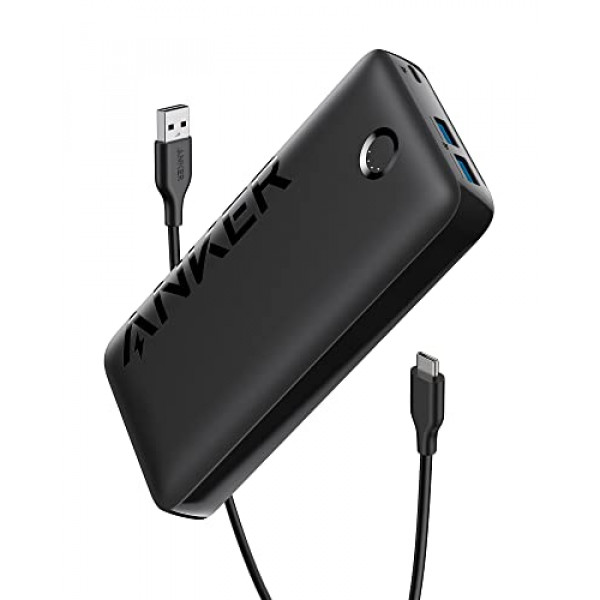 Anker Power Bank, cargador portátil de 20,000 mAh con carga rápida USB-C, funciona para iPhone 15/15 Plus/15 Pro/15 Pro Max, iPhone 14/13/12 Series, Samsung, iPad Pro, AirPods, Apple Watch y más