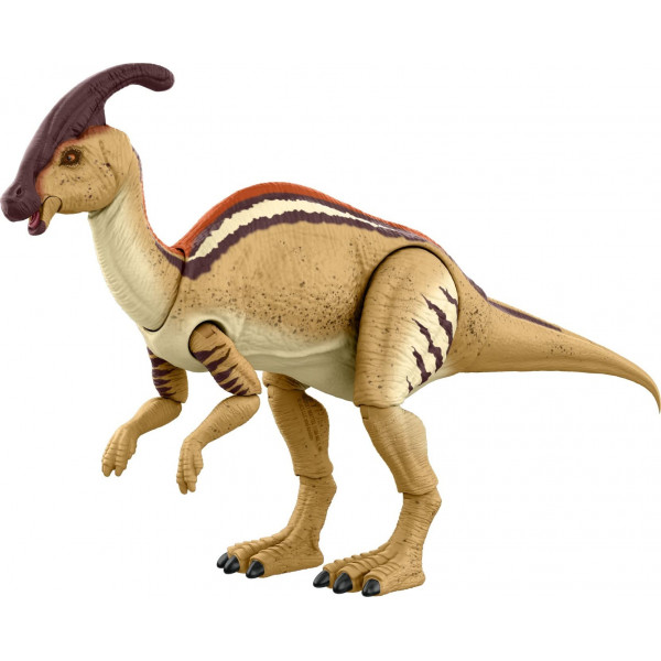 Mattel Jurassic World Toys The Lost World Hammond Collection Figura de acción de dinosaurio Parasaurolophus, 12 pulgadas de largo con 20 articulaciones móviles, regalo y coleccionable