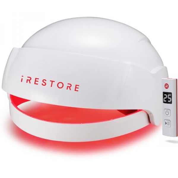 iRestore Essential Laser Hair Growth System - Tratamientos para la pérdida de cabello aprobados por la FDA para hombres y mujeres y productos para el crecimiento del cabello para hombres con cabello adelgazado, tratamientos de crecimiento del cabello con 