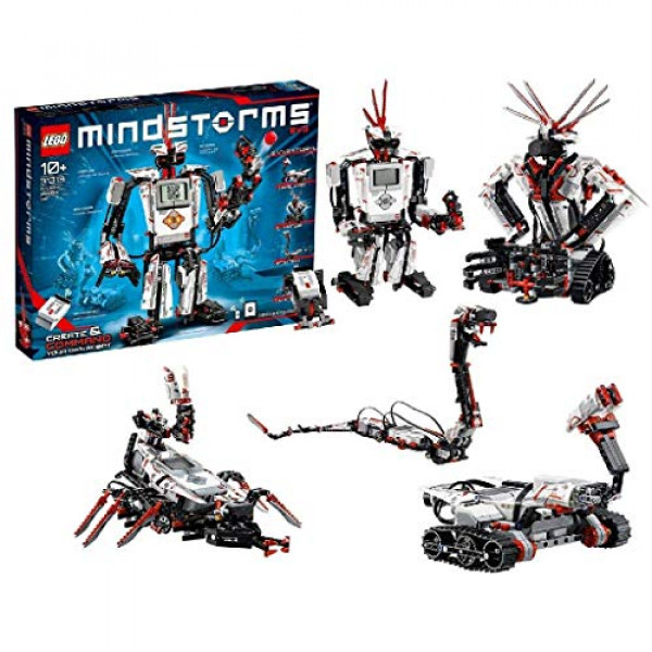 LEGO MINDSTORMS EV3 31313 Kit de robot con control remoto para niños, juguete educativo STEM para programar y aprender a codificar (601 piezas)