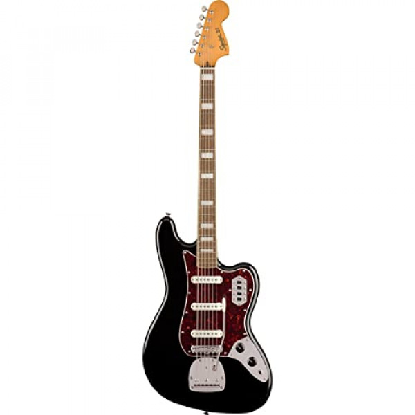 Squier Classic Vibe Bajo VI de 6 cuerdas, negro, diapasón de laurel