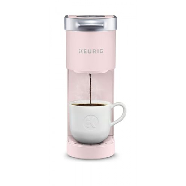 Cafetera Keurig K-Mini de una sola porción K-Cup Pod, Dusty Rose, 6 a 12 oz. Tamaños de preparación