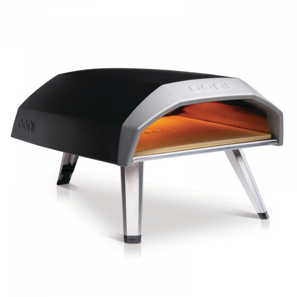 Horno de pizza a gas Ooni Koda de 12 – Horno de pizza de propano para exteriores de 28 mbar, horno de pizza portátil para pizzas al fuego y al horno de piedra de 12 pulgadas, con manguera de gas y regulador, pizzera de encimera, cocina para pizza al aire 