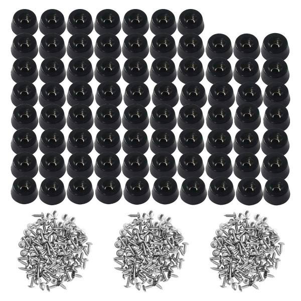 TopPerfekt 120 piezas de patas de goma para tabla de cortar suave con tornillos de acero inoxidable 304, 0,31 x 0,59 (HD), antideslizantes, que no dejan marcas, agarres finos para muebles, electrónica y electrodomésticos