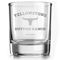 Yellowstone Dutton Ranch - Vaso de whisky antiguo de 10 onzas