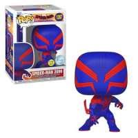 ¡Funko Pop! Películas: Spider-Man A través del Spider-Verse 2099 ¡Pop que brilla en la oscuridad! Figura de vinilo - Exclusivo de Entertainment Earth, (FUN68370)