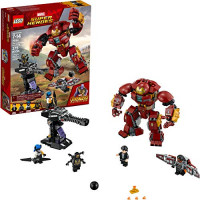El kit de construcción LEGO Marvel Super Heroes Avengers: Infinity War The Hulkbuster Smash-Up 76104 incluye figuras de Proxima Midnight, Outrider y Bruce Banner (375 piezas)