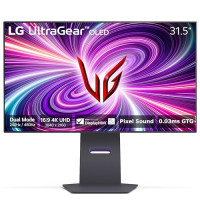 LG ‎32GS95UE Monitor para juegos Ultragear OLED de 32 pulgadas UHD 240 Hz 0,03 ms DisplayHDR True Black 400 AMD FreeSync Premium Pro NVIDIA G-Sync HDMI 2.1 DisplayPort Inclinación/altura/soporte giratorio Negro