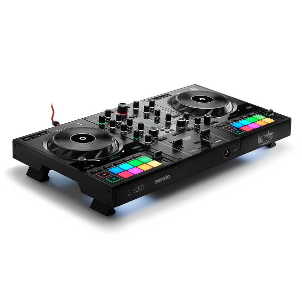 Hercules DJControl Inpulse 500: controlador de DJ USB de 2 decks para Serato DJ y DJUCED (incluido)