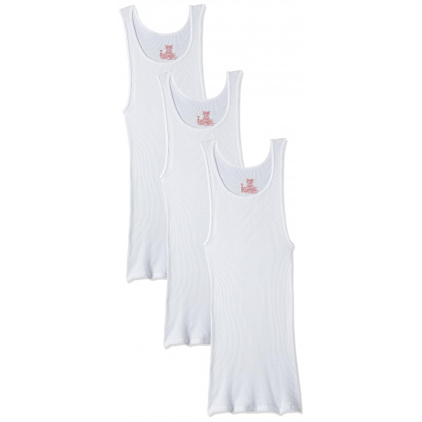 Hanes Ultimate Camiseta sin mangas sin etiquetas para hombre, varios paquetes y colores, surtido, paquete de 3, pequeño