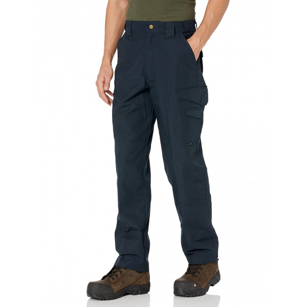 Pantalón táctico original Tru-Spec serie 24-7 para hombre - Pantalones confiables para hombre - Ideal para senderismo, camping, EMT y uso táctico - 65% poliéster, 35% algodón - Azul marino - 32W x 30L