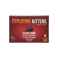 Exploding Kittens Edición original - Juegos divertidos para la noche de juegos en familia - Divertidos juegos de cartas para edades de 7 años en adelante - 56 cartas