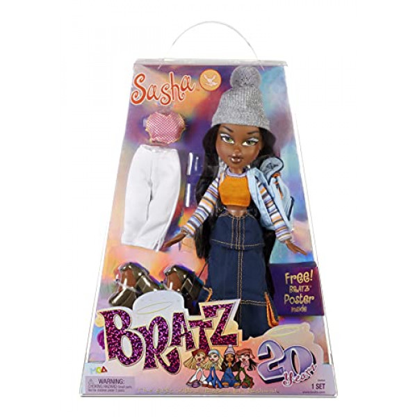 Bratz 20 Yearz Edición Especial Aniversario Muñeca de Moda Original Sasha con Accesorios y Póster Holográfico | Muñeca coleccionable | para coleccionistas adultos y niños de todas las edades